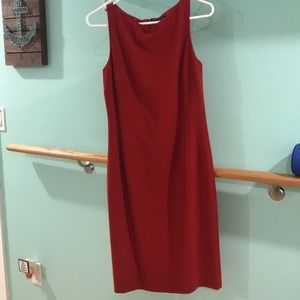 Red sleek dress